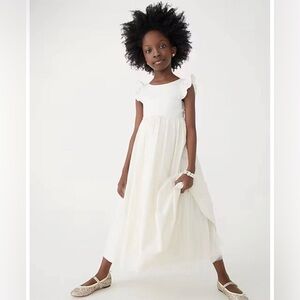 Crewcuts Ivory Girls Flutter Sleeve Dress Formal Event Size 12 new